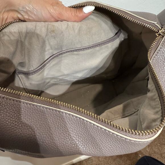 Kate Spade Taupe Pebble Leather Shoulder Bag - Picture 12 of 16